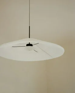 New Works Nebra pendellampa, stor, vit