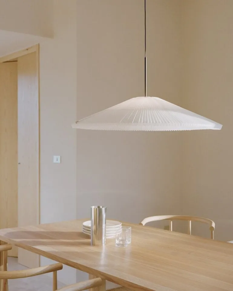 New Works Nebra pendellampa, stor, vit