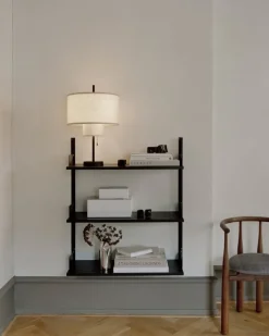 New Works New Works vägghylla, 900, svart ask - svart