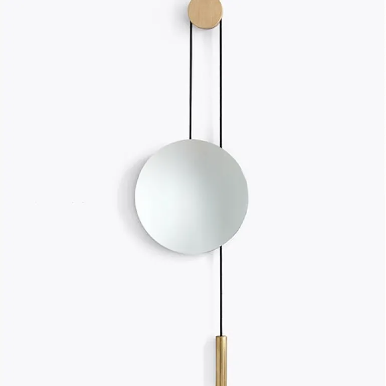 New Works Rise & Shine väggspegel, mässing