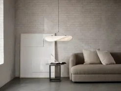 New Works Tense pendellampa 90 cm, vit