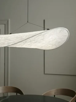 New Works Tense pendellampa 90 cm, vit