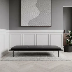 Nichba Dagbädd, svart - svart läder Ultra