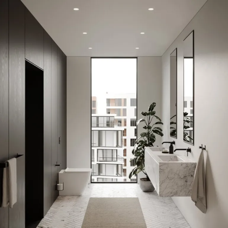 Nichba Extra toalettpappershållare, svart