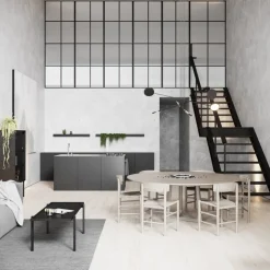 Nichba Kaffebord 115 x 55 cm, svart