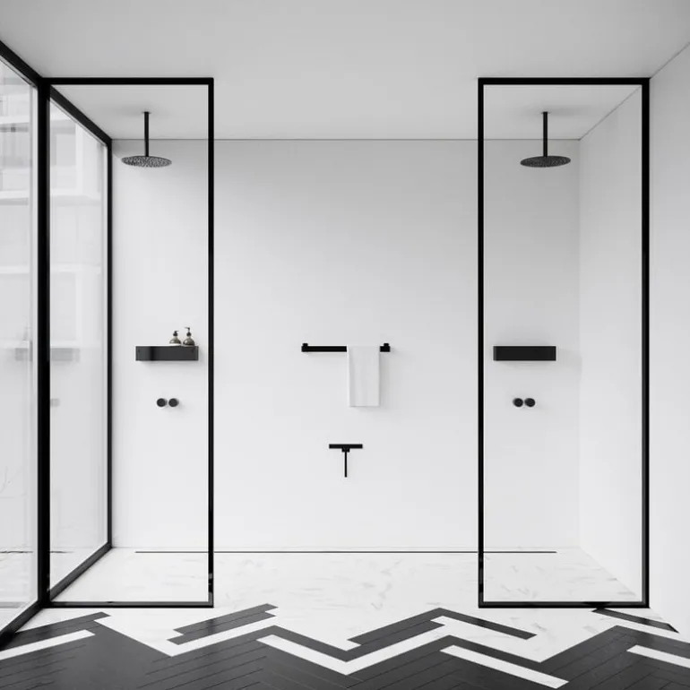 Nichba Shelf 40 badhylla, svart