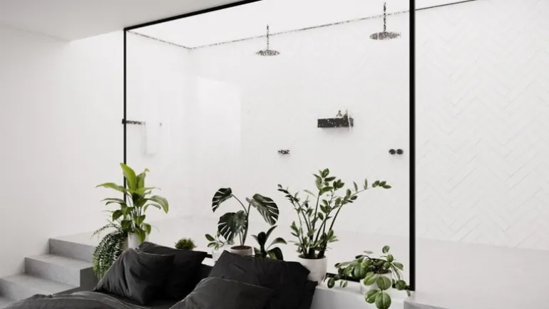 Nichba Shelf 40 badhylla, svart