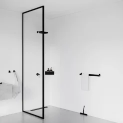 Nichba Shelf Corner badhylla, svart