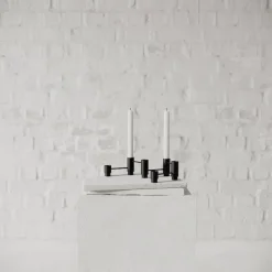 Nichba Structure ljusstake, 3 st, svart