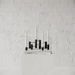 Nichba Structure ljusstake, 3 st, svart