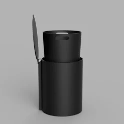 Nichba Toalettpapperskorg, svart