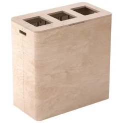 Niimaar Ecogrande Forever Bin återvinningskärl, 3 öppningar, classy natu