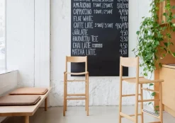 Nikari Akademia High, barstol, 75 cm, lackad ek