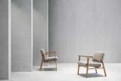 Nikari Archetyp fåtölj, ek - grå Steelcut Trio 616