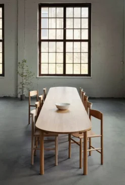 Nikari Basic bord, 200 x 80 x 73 cm, ovalt, ek