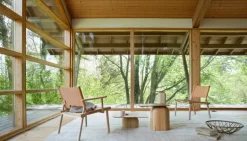 Nikari December fåtölj, ask - naturläder