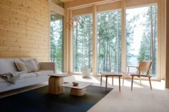 Nikari December fåtölj, ask - naturläder