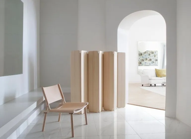 Nikari December stol, ask - naturläder