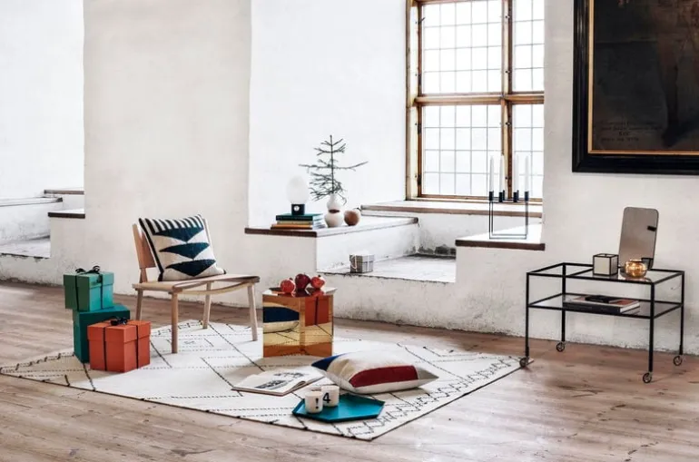 Nikari December stol, ask - naturläder