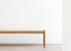 Nikari Detalji bänk, 151 cm, ek - papperssnöre