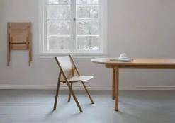 Nikari Faneeri fällstol, lackad ek