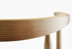 Nikari Linea RMT6 stol, ekfärgad ask - cognac läder