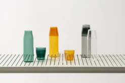 Nine Mjölkglas, 2-pack, grå