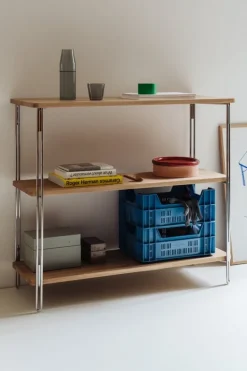 Nine Rod skål, 7 x 23,3 cm, röd - korall