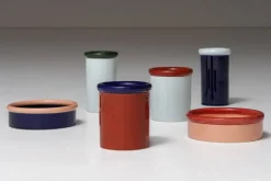 Nine Rod vas, 21,5 x 12,3 cm, ljusblå - mörkblå