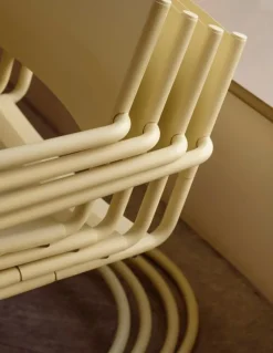 Nine Sine matsalsfåtölj, gul