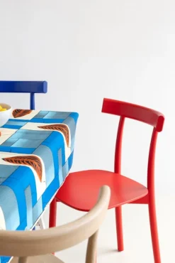 Nine Skinny stol, blåbetsad ask