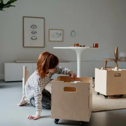 Nofred Cube hjul till förvaringslåda, set om 4, svart