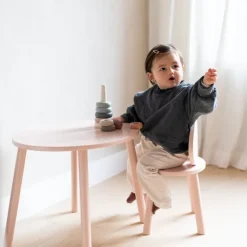 Nofred Mouse barnstol, rosenröd