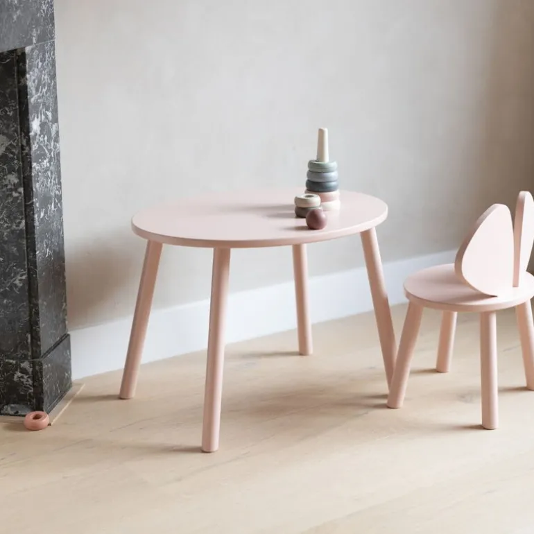 Nofred Mouse barnstol, rosenröd