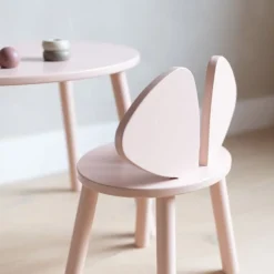 Nofred Mouse barnstol, rosenröd