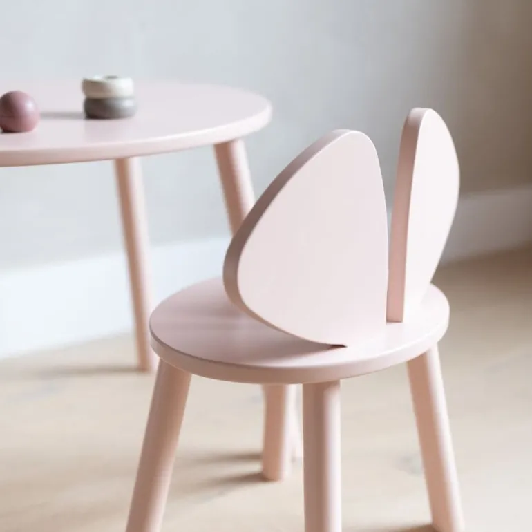 Nofred Mouse barnstol, rosenröd