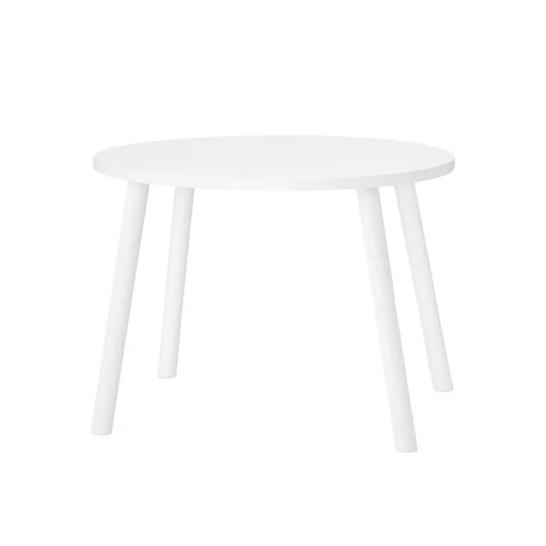 Nofred Mouse bord, lågt, vit