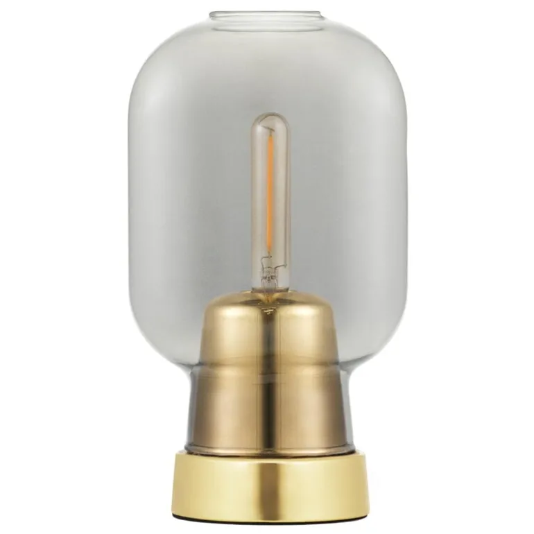 Normann Copenhagen Amp bordslampa, rök - mässing
