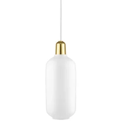 Normann Copenhagen Amp lampa, stor, vit - mässing
