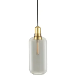 Normann Copenhagen Amp lampa, stor, rök - mässing