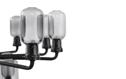 Normann Copenhagen Amp ljuskrona, liten, rök - svart