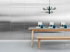 Normann Copenhagen Amp ljuskrona, liten, guld - grön