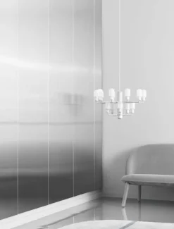 Normann Copenhagen Amp ljuskrona, liten, vit