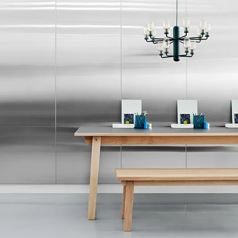 Normann Copenhagen Amp ljuskrona, liten, vit