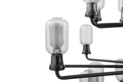 Normann Copenhagen Amp ljuskrona, stor, rök - svart