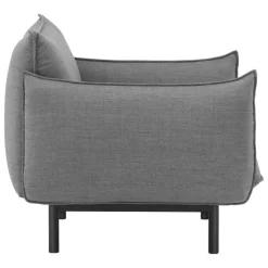 Normann Copenhagen Ark fåtölj, svart stål - Canvas 134