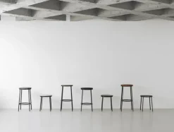 Normann Copenhagen Circa pall, svart stål - svart ek