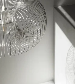 Normann Copenhagen Coil pendellampa, 76 cm, rostfritt stål