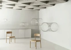 Normann Copenhagen Coil pendellampa, 90 cm, rostfritt stål