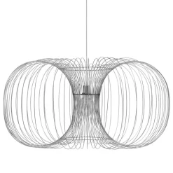 Normann Copenhagen Coil pendellampa, 110 cm, rostfritt stål